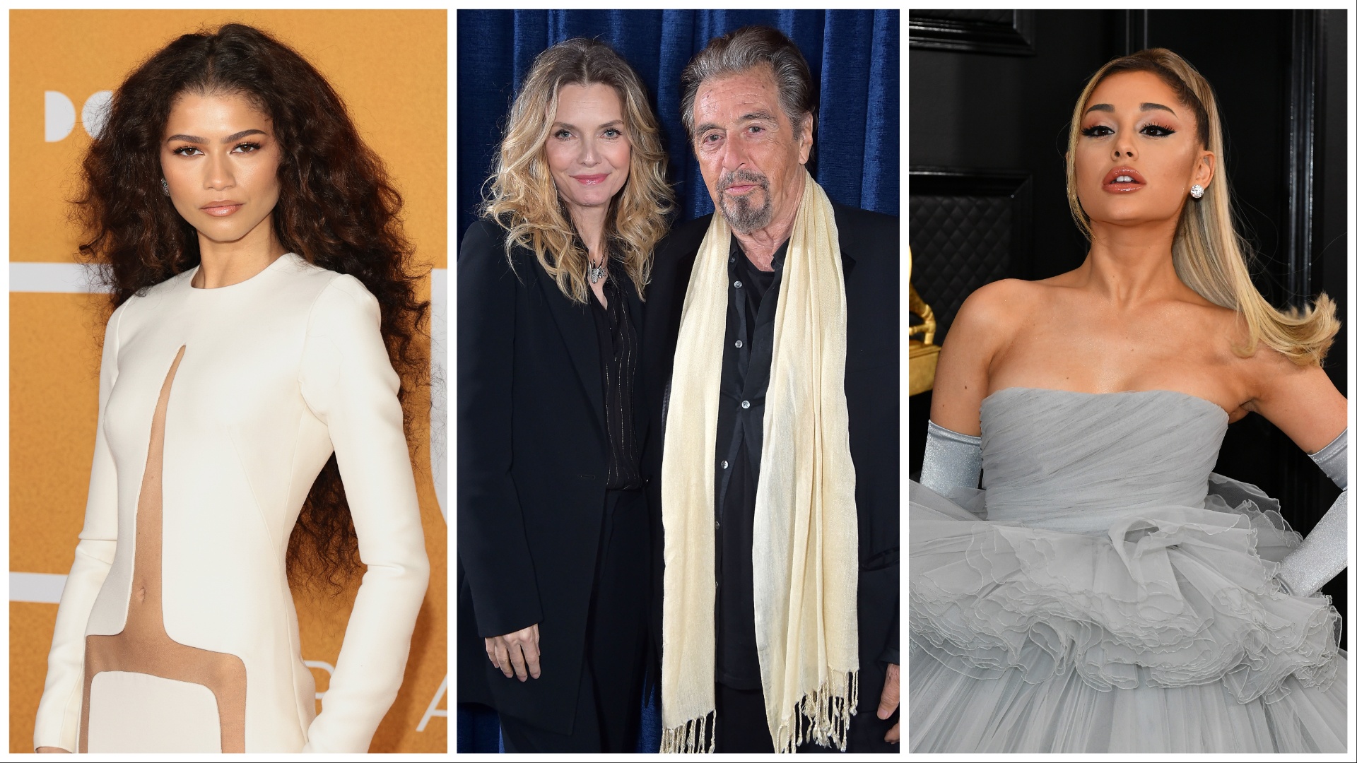Zendaya ;  Michelle Pfeiffer et Al Pacino ;  Ariana Grande