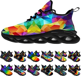 Ciadoon Chaussures LGBTQ pour hommes et femmes, chaussures de course, de sport, de marche, de tennis, chaussures LGBT, cadeaux pour lui