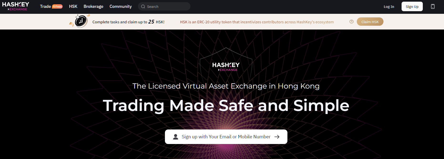 Le premier echange cryptographique sous licence de Hong Kong HashKey