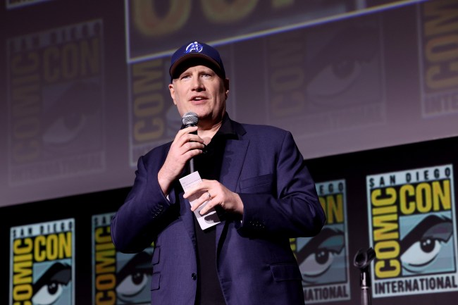 SAN DIEGO, CALIFORNIE - 25 JUILLET : Kevin Feige, président de Marvel Studios, prend la parole lors de Marvel Studios : The Ultimate Deadpool & Wolverine Celebration of Life au SDCC Hall H le 25 juillet 2024 à San Diego, Californie. (Photo de Jesse Grant). /Getty Images pour Disney)